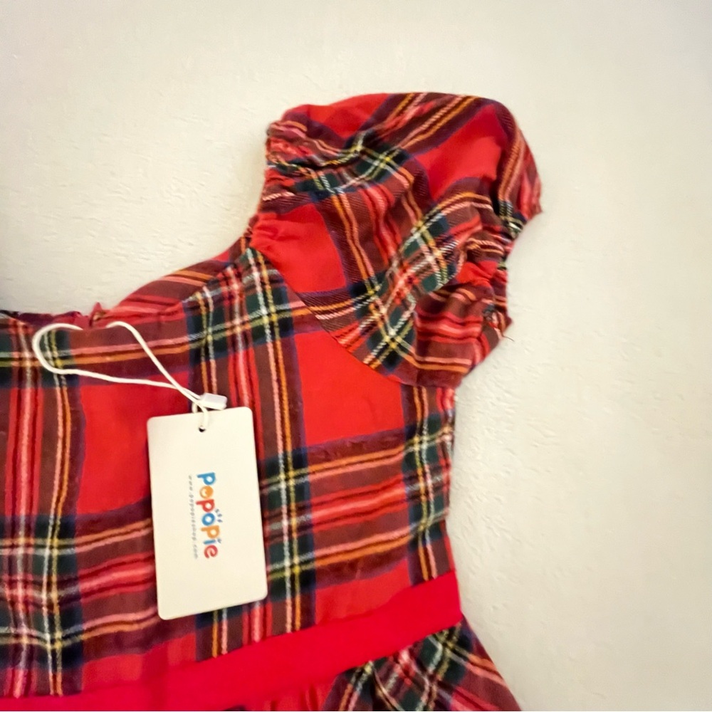 Christmas Plaid A-line Dress - Picture 6 of 9